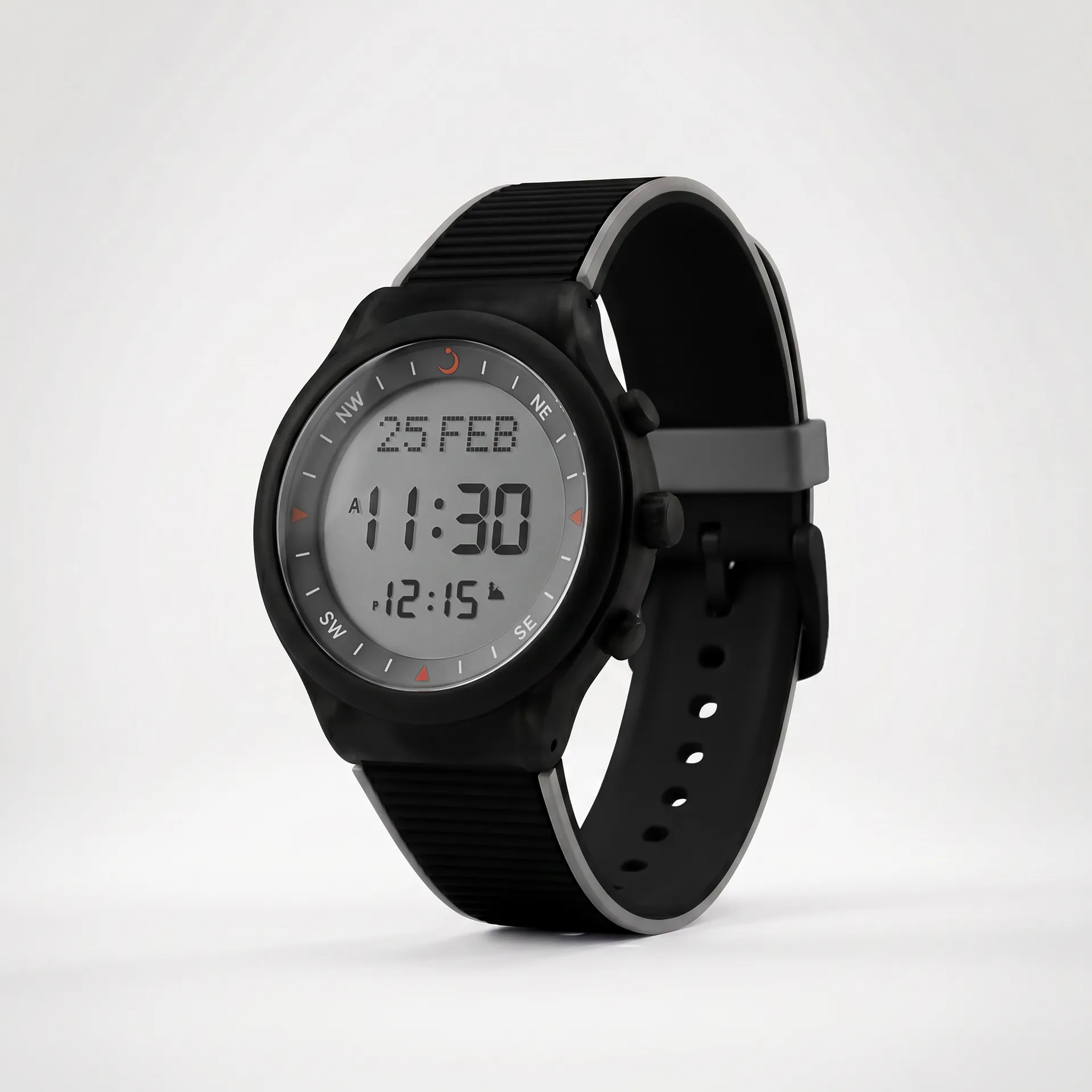 Alfajr Sport Watch WY-16 Back Gray