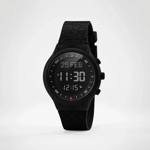 Alfajr Sport Watch WY-16 Caligraphy Black