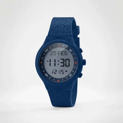 Alfajr Sport Watch WY-16 Caligraphy Blue