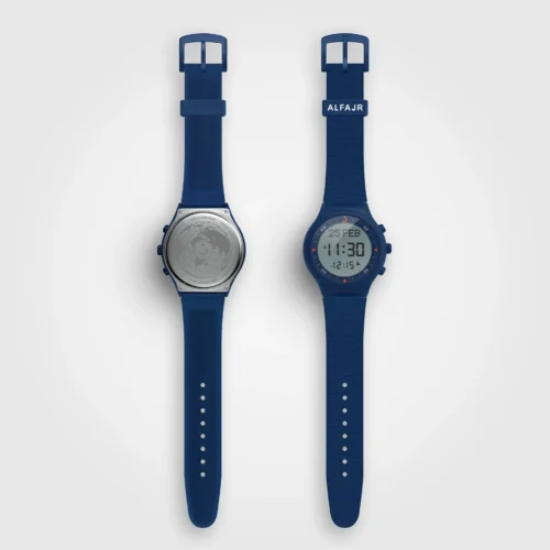 Alfajr Sport Watch WY-16 Caligraphy Blue