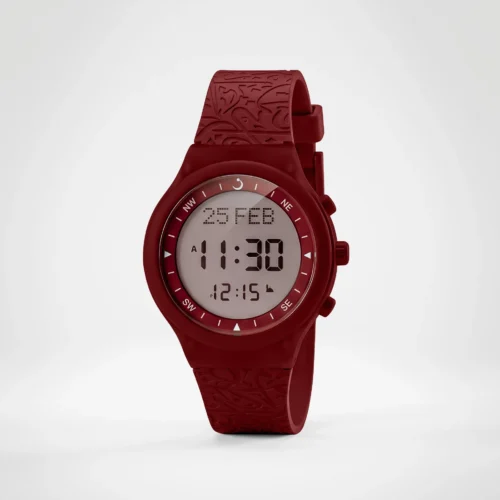 Alfajr Sport Watch WY-16 Caligraphy Red