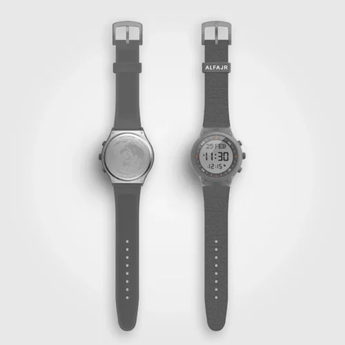 Alfajr Sport Watch WY-16 Caligraphy Gray