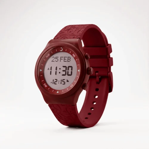 Alfajr Sport Watch WY-16 Caligraphy Red
